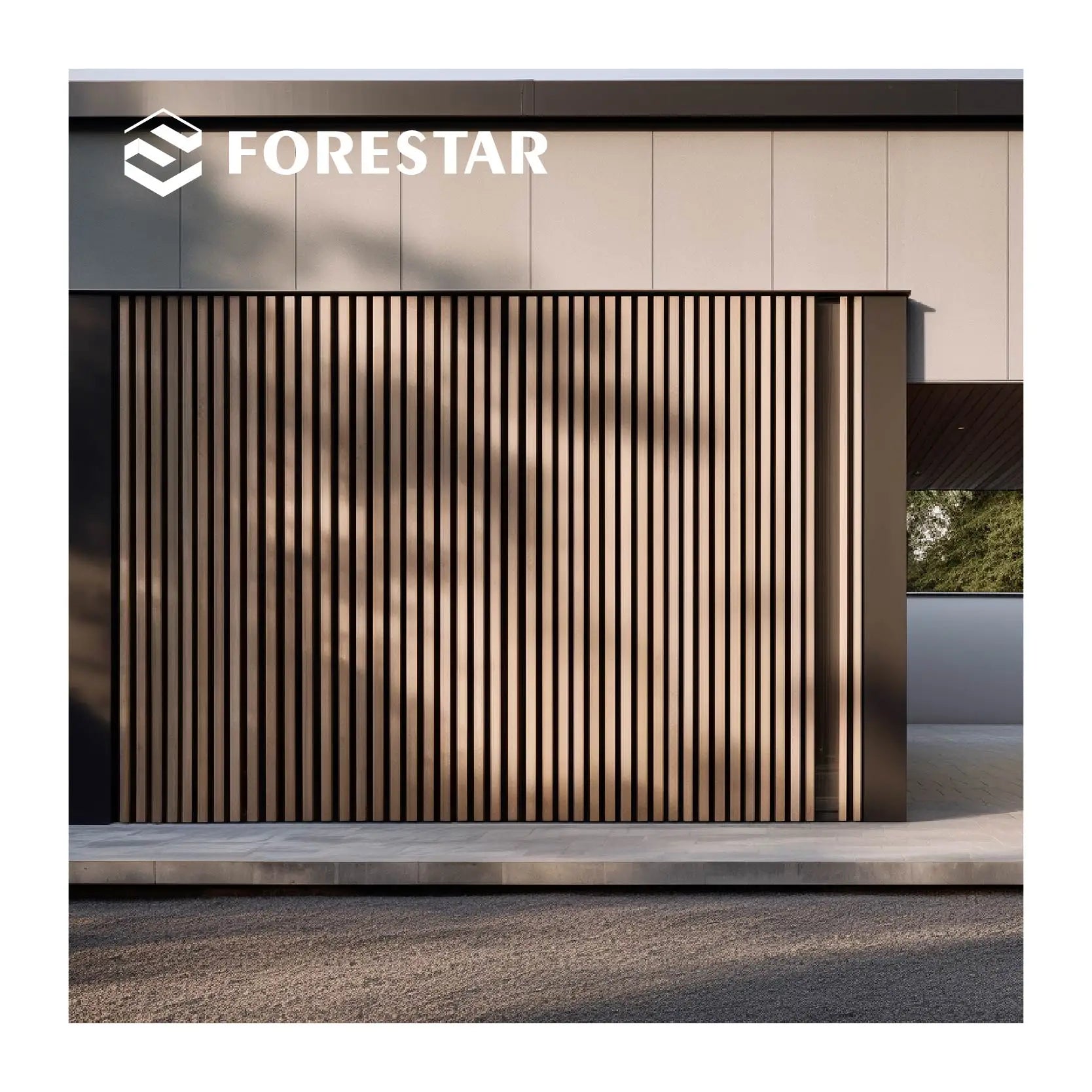 Hot Selling Modern WPC Outdoor Wall Panel Fireproof Waterproof for House Exterior Decoration Household Commerce Use 25-Year