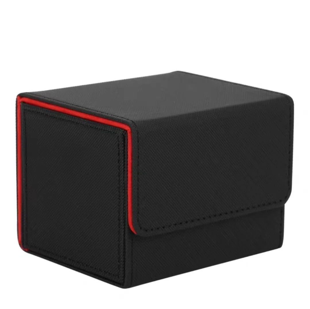 Multifunction Perfect Size Magnetic Protective Holder Matt Texture Sturdy PU Leather Card Deck Case for Collectable Sport