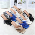 S New Fashion Designer Outdoor Wholesale Factory Heel Casual Female Women's Heeled Sandals Slippers Shoes for Women and Ladies