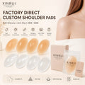 Silicone Eco-Friendly Anti-Slip Unisex Shoulder Push-Up Pads Clear Adhesive Invisible Soft Enhancer