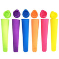 JCPING 15x13.5x3.5cm Small Eco-Friendly Silicone Popsicle Molds Set 6pcs with BPA Free Lid Ice Cream Mold