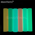 SINOVINYL New Arrival Glow in the Dark Vinyl Heat Transfer Vinyl HTV Photoluminescent Textile Vinyl for Clothing