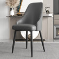 BST Hot Sale Modern European Design Leather Dining Chair Simple Back Versatile for Home Kitchen Hotel Bar Outdoor Banquet Use