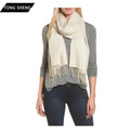 Scarves Manufacturer 2026 Custom Knitted Quality Reversible Winter Women Luxury Tissue Cotton Wool Cashmere Scarf