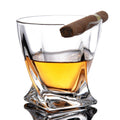Personalized Shot Wine Glasses Lead-Free Drinking for Twisted Whiskey Tumbler Glass Cigar Cup 300/260ML Modern Classic