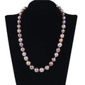 Natural Pearls Wholesale 9-13mm Pink Purple Edison Pearl Necklace (Mixed Color Adjustable) Sets