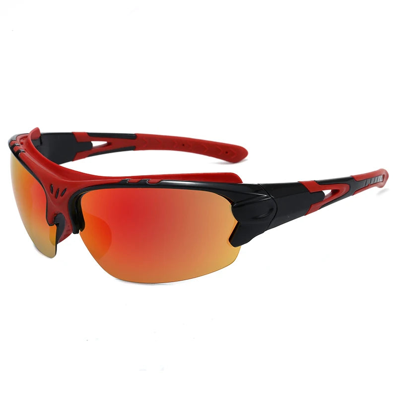 XSY5316 Men's Women's Cycling Sport Glasses with Polarized Polygon Lens PC Frame for Riding