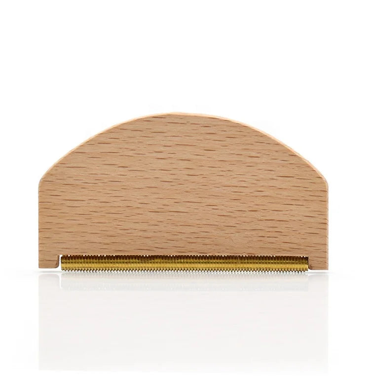 Wholesale Hot Sale Wooden Lint Roller Clothes Brush Wooden Cashmere Comb Portable Sweater Wool Comb with Eco Friendly