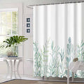 Newest Green Tropical  Leaves Printed 3D Waterproof Polyester Shower Curtains for Bathroom Summer