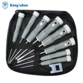 Kingsdun Screwdriver Set 9 in 1 Portable Precision Repair Tool Kit with Different Size Flathead and Phillips Screwdrivers