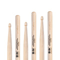 HUN Brand American Hickory Gjazz Natural Series Acorn Tips Drumsticks 407*14.1mm for Professional Drummers MegaBDM