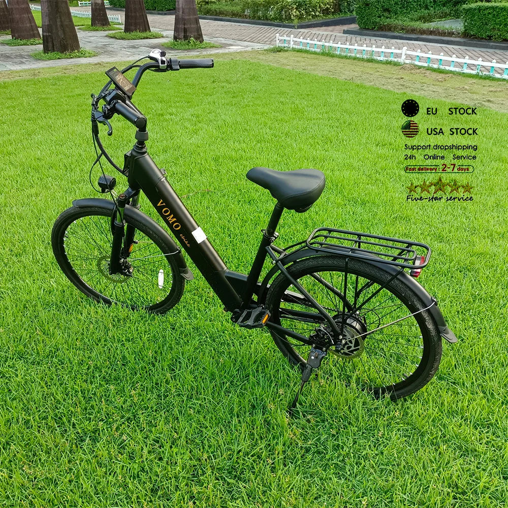 Electric Bike for City Travel VOMO CS20 Skinny Tire Ebike for Women EU Warehouse Factory Direct Price Step Through Ebike