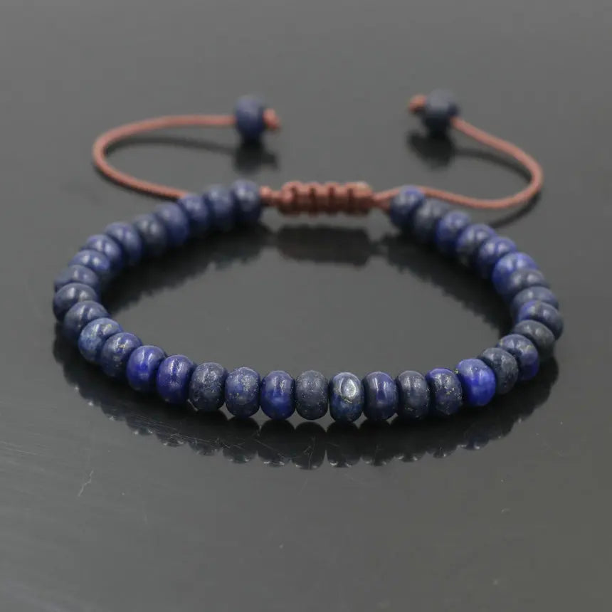 Minimalism Amazonite Lapis Lazuli Natural Stone Bracelet Meditation Lucky Chakra Bracelet for Women Men Jewelry MegaBDM
