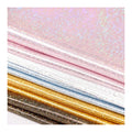Hot Selling Fashion Sparkle Polyester Holographic Shiny Metallic Silver Stretch Hologram Fabric Glitter