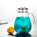 1900ml Creative Glass Juice Pot Home Filter Glass Cold Water Bottle