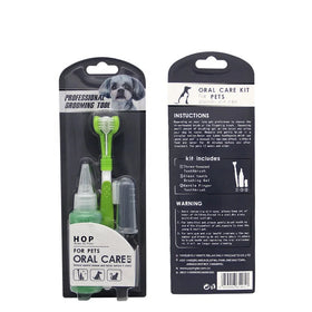 Factory Wholesale Blister Care Packaging 3 in 1 Cat Dog Pet Toothbrush Set
