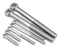 304 Stainless Steel Lifting Ring M5 M12 Fisheye Screw DIN 444 Swing Bolts Eye Bolts