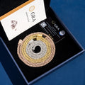 Hot Selling 925 Sterling Silver GRA Certificate 6mm Hip Hop Iced Out Moissanite Cuban Link Chain