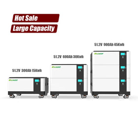 Wholesale Stackable EU Stock Lithium Batteries 15Kwh 30Kwh 45Kwh 48V 300Ah LifePO4 Battery for Home Energy Storage Panel System