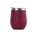 AI-MICH 12oz 350ml Custom Egg Shape Thermal Cup Insulated Powder Coated Sublimation Printed Coffee Mug Drink Tumbler With Lid