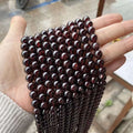 Manufacturers Ruby Stone Beads 8mm Real Gemstone Bulk Red Garnet Natural Stone Beads Garnet for Jewelry Making