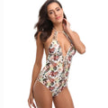 Wholesale Custom Made Women's Sport Fashion One Bathing Suit Women's Sublimation Printed Fruit Leopard/Plaid Female Custom Made