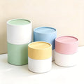 Custom Size logo Cylinder Color Printing Cosmetics Nursing Hair Care Essential Oil Perfume Bottle Packaging Kraft Paper Tube