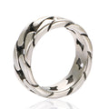 Stainless Steel Jewelry for Heavy 7mm 18K Gold Silver Plated Rings Luxury Gold and Black Ring