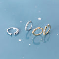 New Fashion Earrings Jewelry 925 Sterling Silver Small Diamond Ear Cuff Earrings Women Gold Plated Clip on Earrings Non Pierced
