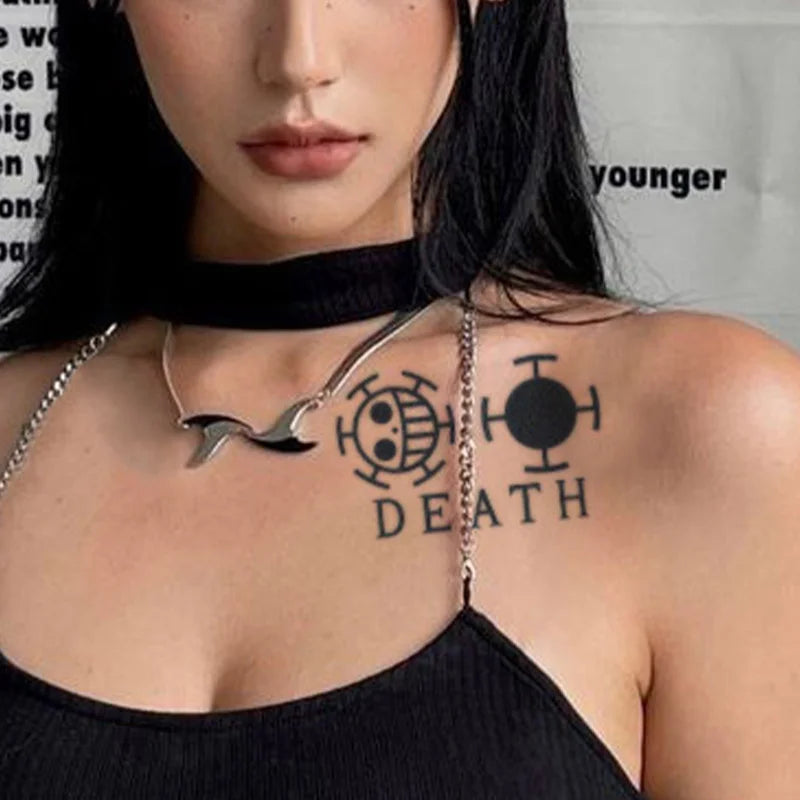Instant Skin Art Waterless Temporary Tattoo Stickers Genipa Extract Jagua Juice Ink Custom Designs Eco-Friendly PET Film Body