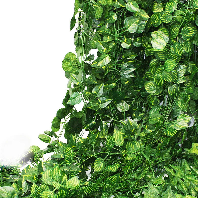 Artificial Ivy Leaf Plants Vine Hanging Garland  Cloth Ivy Rattan Garland Fake Vines Hanging Wedding Faux Plant Scapeing