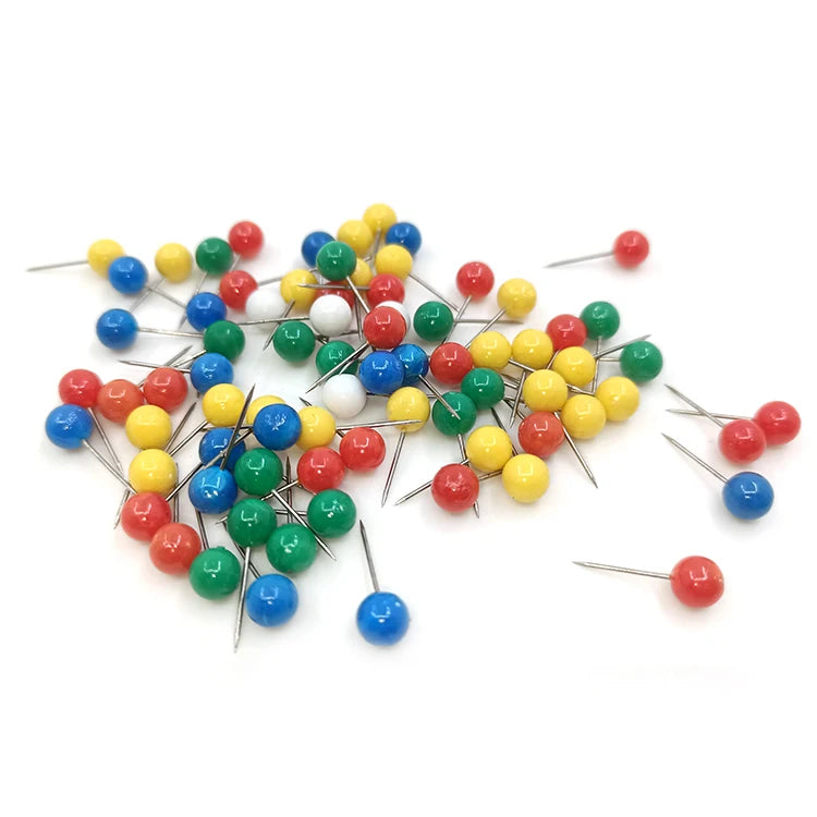 Wholesale Colorful 6*17mm Plastic Pearl Head Pins Clothing Sewing Straight Pin
