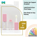 Premium Materials Empty Cosmetic Lipstick Tube Clear Tuyau En Plastique Temperature-Resistant Plastic Lip Balm Tube