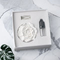 Stocked Handmade Porcelain White Peony Flower Ceramic Car Vent Clip Air Freshener Fragrance Aroma Plaster Essential Oil Diffuser