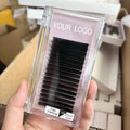 Korean Pbt Fiber Jet Black Dark Matte Fluffy Velvet Cashmere Lash Extension Trays Wholesale Lashes Supplies Eyelash Extensions