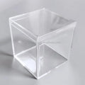 85x85x85mm Plastic Boxes Clear Package Cube Wedding Plastic Gift Box for Packing