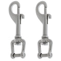 SDPSI DCT Premium 316 Stainless Steel Diving Bolt Snap Clip With D Ring Shackle