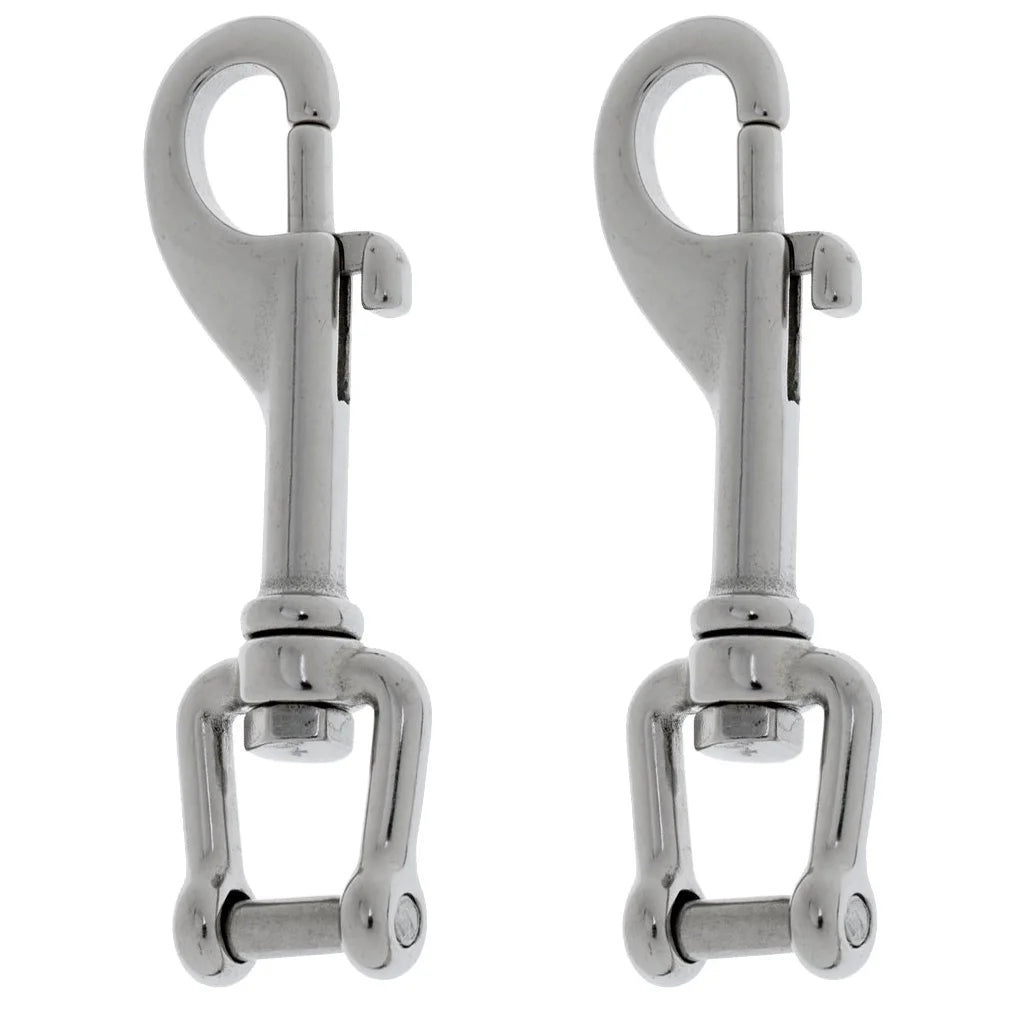 SDPSI DCT Premium 316 Stainless Steel Diving Bolt Snap Clip With D Ring Shackle