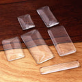 10x50mm 25x50mm 18x25mm 23x33mm 19x38mm 24x48mm Rectangle Flat Back Clear Glass Cabochon High QualityWholesale Promotion
