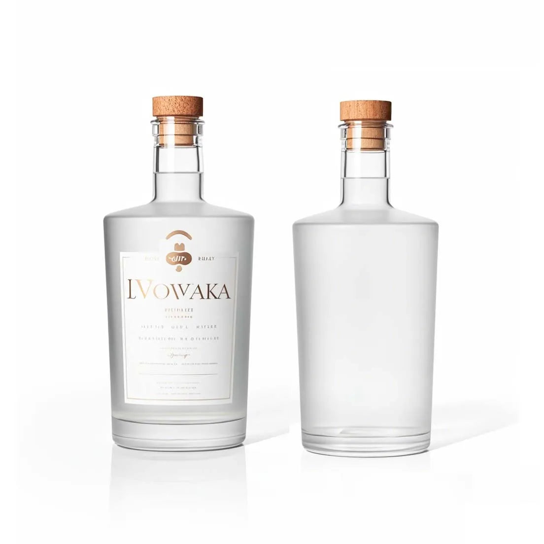 Manufacturer Custom Classical Empty clear 500ml 700ml Whiskey Vodka Gin Spirits Glass Bottle