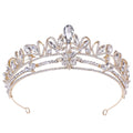 Royal Blue Rhinestone Wedding Bridal Crown Princess Tiara Crown Pageant Tiaras