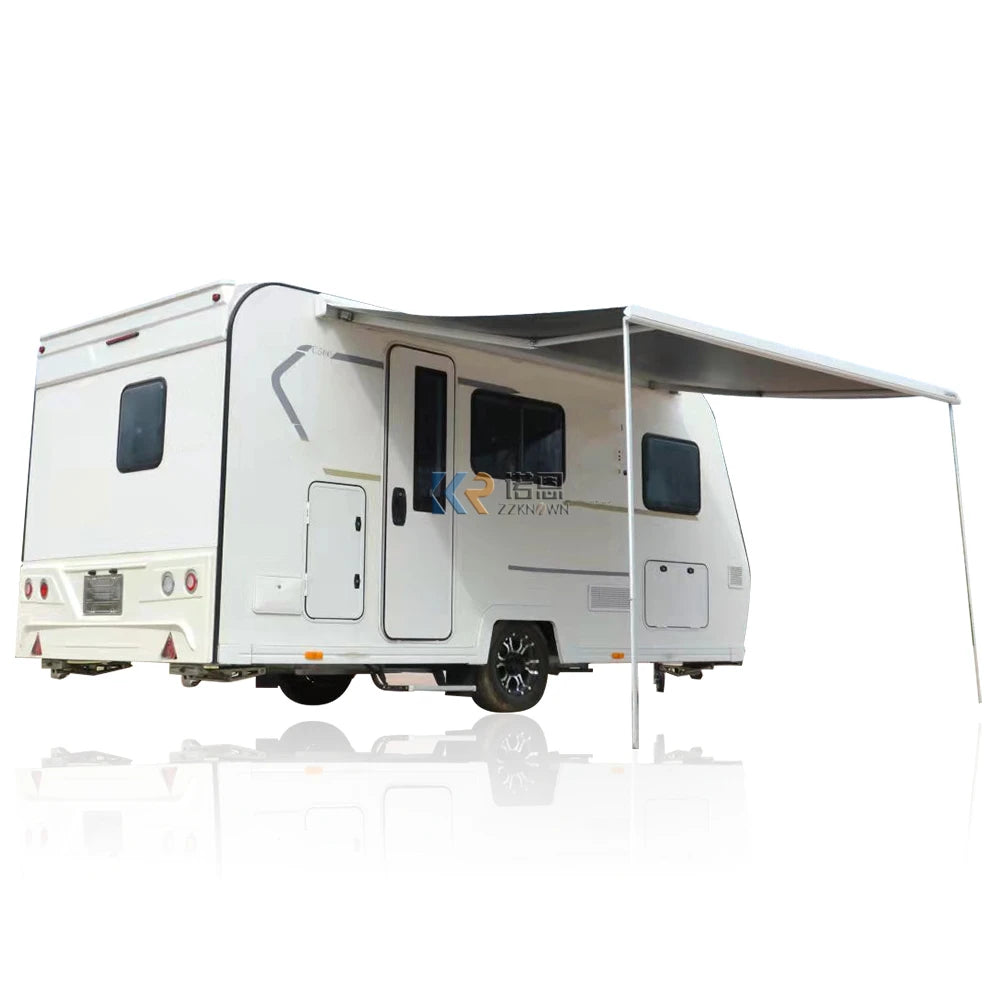 High Quality Caravan Comfortable RV Travel Trailer Retractable Motorized RV Caravan for Sale