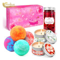 Cute Bath Bombs Chocolate Paper Box With Divider Bath Bombs Organic Bath Bomb Gift Set for Women