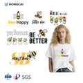 Hongcai Custom Washable Water Iron-On Patches Screenprint Transfers Sticker Heat Transfer Vinyl Design for Clothing