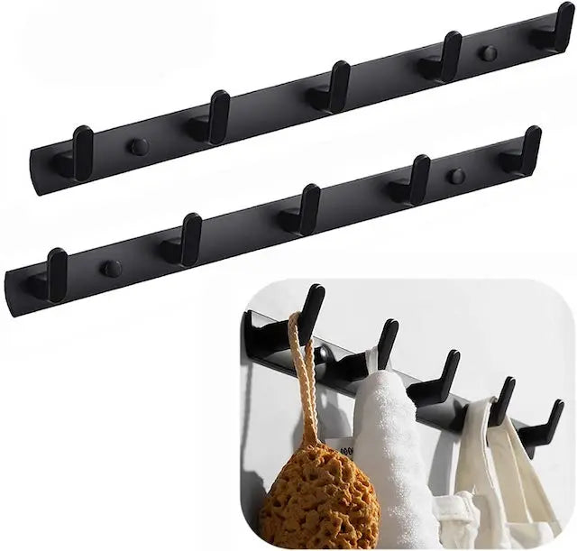 New Style Key Rack Holder Modern Black Jacket Hanger Mount Hot Tub Towel Outdoor Hook for Wall