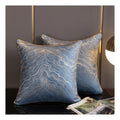 Factory Blue Embroidered Cushion Covers Geometric Design Blue 45X45CM Home Decor Pillows Throw Pillow Cove