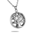 Life Tree Christian Urn Stainless Steel Ash Keepsake Necklace Cremation Memory Celtic Locket Jewel Cemetery love Tree Holder