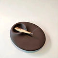 2024 Hot Sale Nordic Meditation Home Decor Palo Santo Holder Sandalwood Aromatic Oval Shape Ceramic Sage Holder