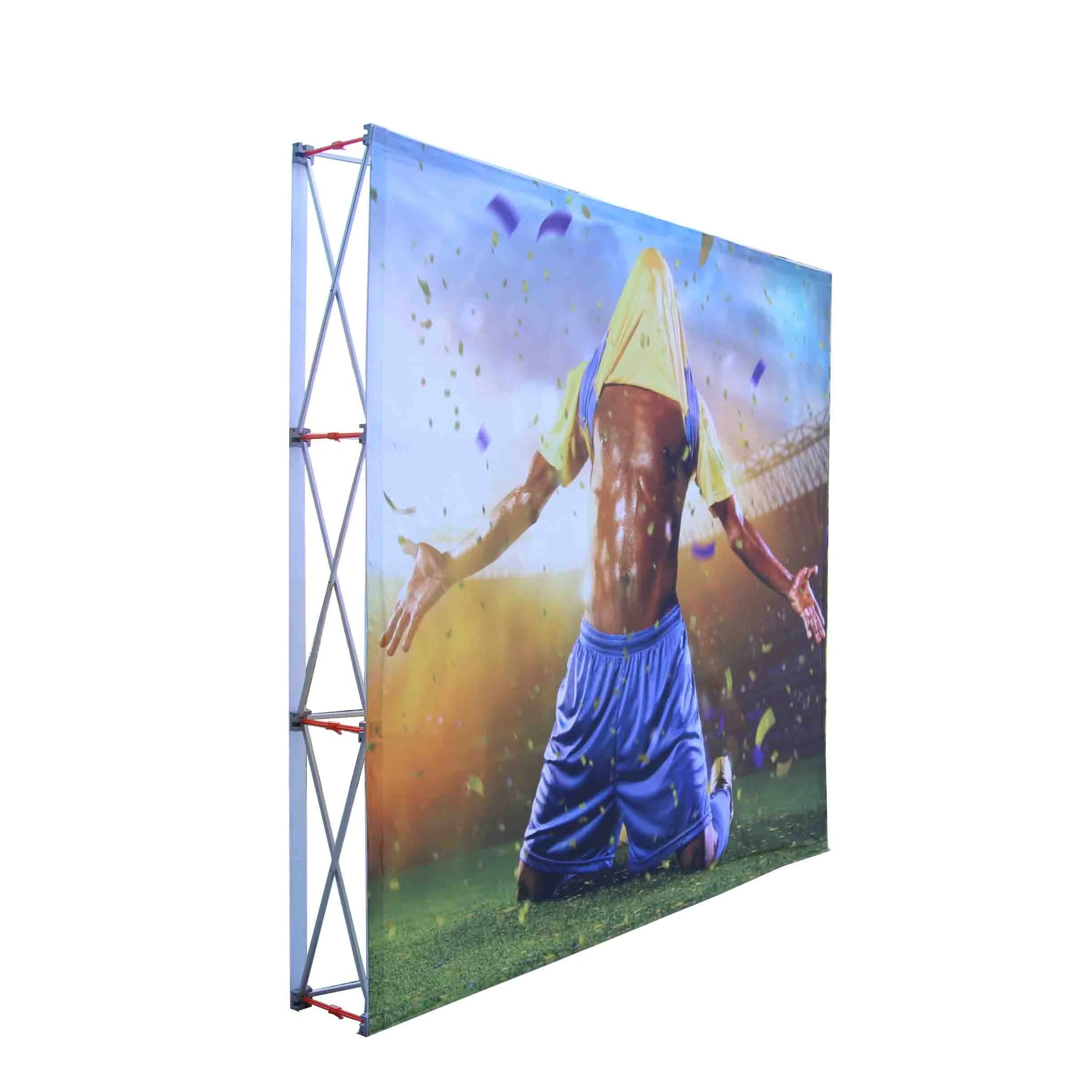 Aluminium Material Easy Assembly Custom Model Portable Popup Display Stand with Banner