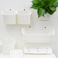 Garden Suppliers Indoor Outdoor Hanging Vertical Living Wall Mounted Planter Flower Pot in Bulk Plastic Hanging Pots